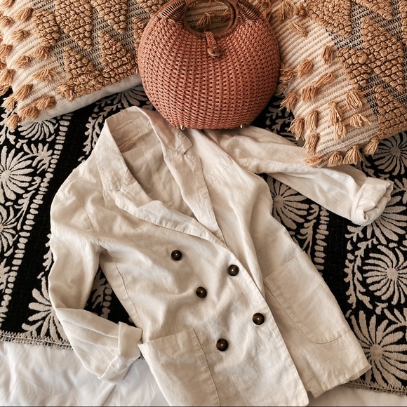 VINTAGE WOVEN WICKER BAG CULT GAIA BOTTEGA VENETA FREE PEOPLE ANTHROPOLOGIE BOHO - Picture 3 of 13